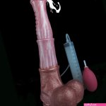 FAAK 35cm Long squirting Horse Dildo Sucker Ejaculation Penis