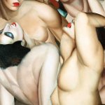 Group of Four Nudes van Tamara de Lempicka als poster canvas print en meer