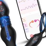 : BEISAR Prostate Massager Anal Vibrator Thrusting Vibrating 7 Modes with Cock Ring Anal Plug Anal Sex Toys P Spot Massager Male Sex Toys for Men Dildos Women Couples AI Sync Remote