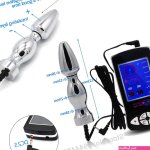 TENS Electro Sex Kit Penis Urethrale Geluiden Elektronische Pulsmassager Vagina Anale Plug E Stim Handschoenen Elektrische Klem Voor Menwomen Y18110801 Van 3551