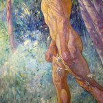 Full Nude van Carl Larsson als poster canvas print en meer