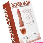 RealRock- Vibrerende Realistische Dildo met Ballen 20.5 cm Erotic Treasure RR