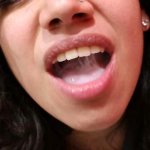 Blowjob cum mouthful cumplay and swallow!