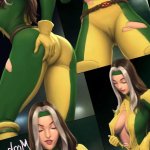 Porn comic Gone Rogue. Marvel Comics. TSFSingularity Sex comic babe Rogue was