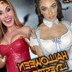 Tanya Tate and Darcie Dolce Cast a Spell with a Spooky Sexy Halloween-Themed OnlyFans Live Show