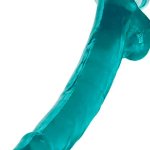 Size Queen 12 Inch Realistic Dildo Blue with Suction Cup