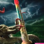 Unleash Pleasure with Tenta-dick Silicone Dildo