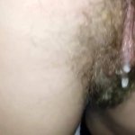 Best friends risky fucking and creampie until cum in her hairy pussy many times
