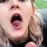 Young blonde gives a blowjob in a cable car before being pounded hardcore