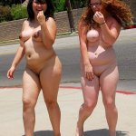 Happy to be Naked in Public Porn Pic