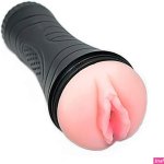 Shop VIBRATING Pocket Pussy Mens Masturbation Cup Silicone Vagina Sex Toy Male Masturbator
