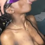 Slim Masked Ebony Loves Sucking Dick