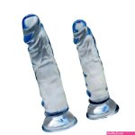 Realistic Tapered Clear Dildo