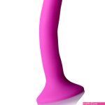 Pink Silicone Strap-On Dildo