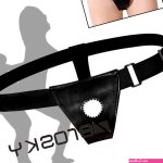 Elastic Strapon Harness for Lesbian Strap-On Wearable Pants pu Leather Panties