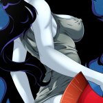Sexy Marceline seduces men with her nude cartoon ass