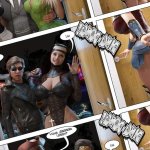 Porn comic Halloween Party. Chapter 1. Deranged Aristocrat. Sex comic couple of beauties