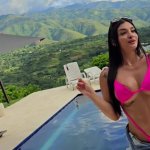 Colombian Pornstar Salome Gil interview me and we end up fucking under the rain rainbow