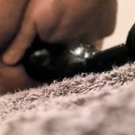 Gaped by large black ball toy deep anal fisting