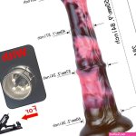 : Thick Fantasy Horse Anal Dildo with 3XLR Adapter Sex Machine Auto Thrusting Dog Knot Dildo Huge Anal Toy Reallistic Monster Dildo for G Spot Anal PlayB : Health Household