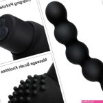 Male Anal Prostate Massager G Point Dildo Vibrator Anal Beads Plug