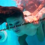 TaliaMint learning how to suck fuck Underwater