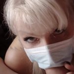 Hungarian MILF Deepthroat Covid Masked Blowjob