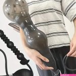 Valve Stretch Silicone Inflatable Anal Plug Adjustable Anal Balloon Pu