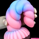 Colorido consolador gigante brillante pene enorme dragn monstruo consolador