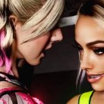 Alexa Bliss having flying fuck with Liv Morgan Finn Bannor WWE