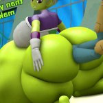 Cheelai gets rid of Bulma 12 by Slimy-Goo on DeviantArt