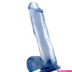Buy the Basix Rubber Works 12 inch Realistic Dildo with Suction Cup in Clear Dong huge
