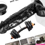 18 Inch Dildo Black Thick Giant