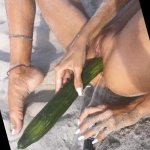 Do not throw your trash on the beach otherwise Ill stick it into my tight pussy asshole
