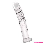 6.5 Textured Realistic Glass Dildo