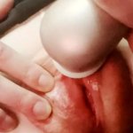 Puffy Pussy Mound Bulging Through Hole in Tights I rip it to make it bigger spread my wet pussy