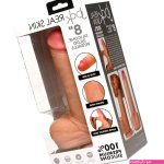 Curve Toys Jock Real Skin Silicone 8 Dildo With Balls