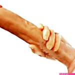 Massive The Grip Realistic Dildo In Hand Dildo 13 Beige