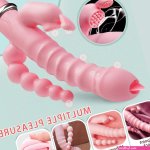 3 in 1 Anal Dildo Vibrator Waterproof Clit Vibrator