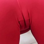 Teen With Cameltoe In Tight Yoga Pants. Round Ass Pussy Gape