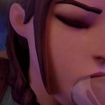 Lara Croft Deepthroat Blowjob