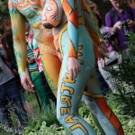 New York July 2018 Artists Paint Fully Nude Models All Stock Editorial Photo zhukovsky 204108372