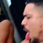 Uncut cock gives massive cum facial while riding bottom