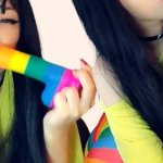 Alt Girl sucks skittles dildo full 6 min vid on my 0nlyfans