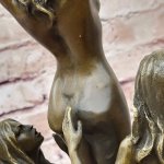 Three 3 Sexy Nude Women Trio Models Bronze Statue Sculpture Mavchi Ori