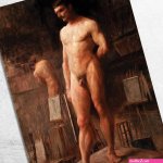 Male Nude Front View Eliseu Visconti canvas print