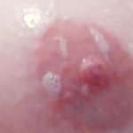 Naked Natural Boobs Tease. Bathroom pleasure. Close Up.