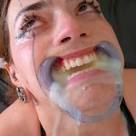ANAL SPEW RECYCLING Malafalda is mouth spread for SEVERE THROATFUCK! Degraded and used HARD