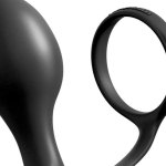 : Pipedream Anal Fantasy Collection Ass-Gasm Cockring Advanced Plug Black : Health Household