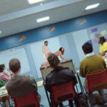 Spanish teacher fucks a student in front of the class